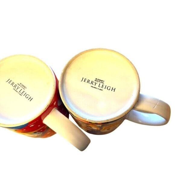 Mug Set Disney Jerry Leigh #1 Grandma & Grandpa Ceramic Coffee Mickey & Friends - Picture 9 of 12